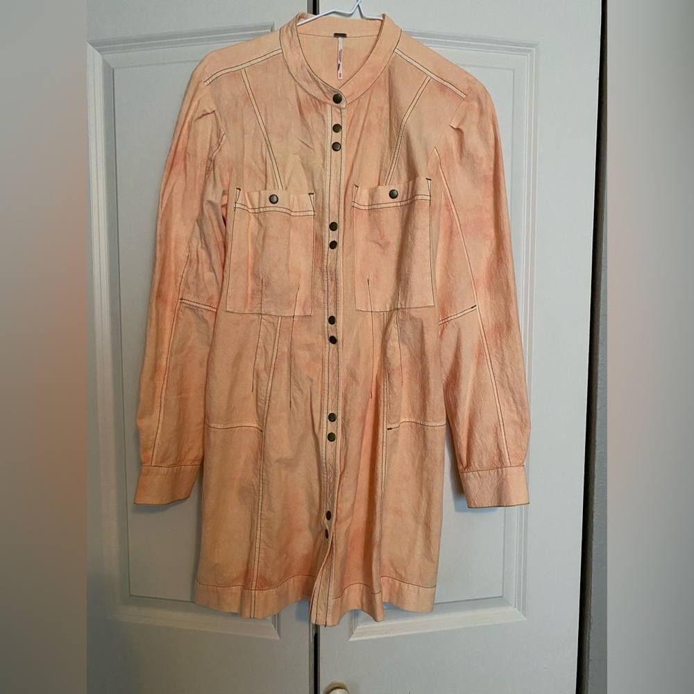 Free People Coral Utility Jacket